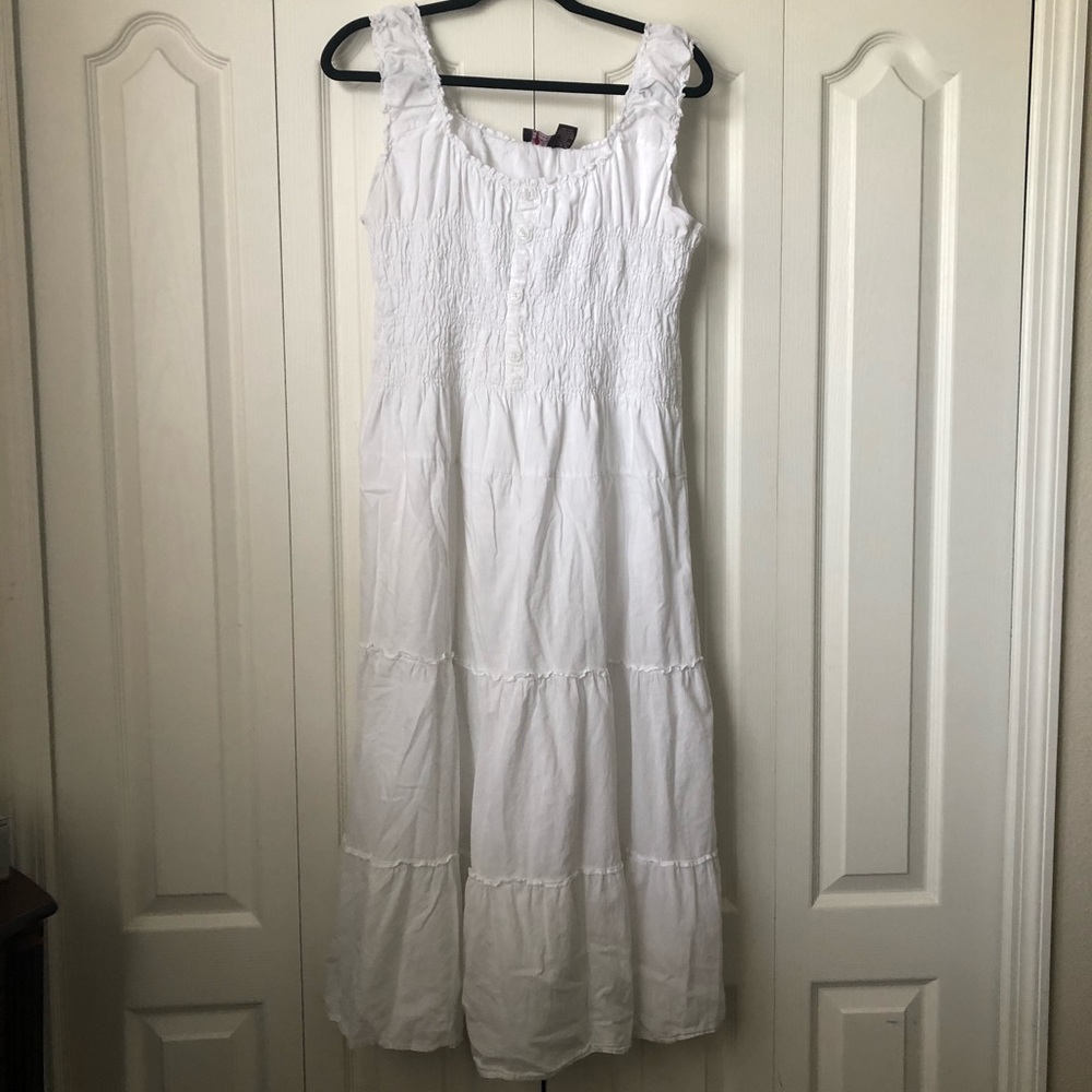 Summer Ruffle White Dress